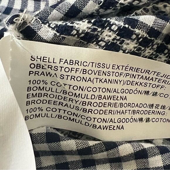 J.O.A. Black and White Gingham Blouse - Picture 10 of 11